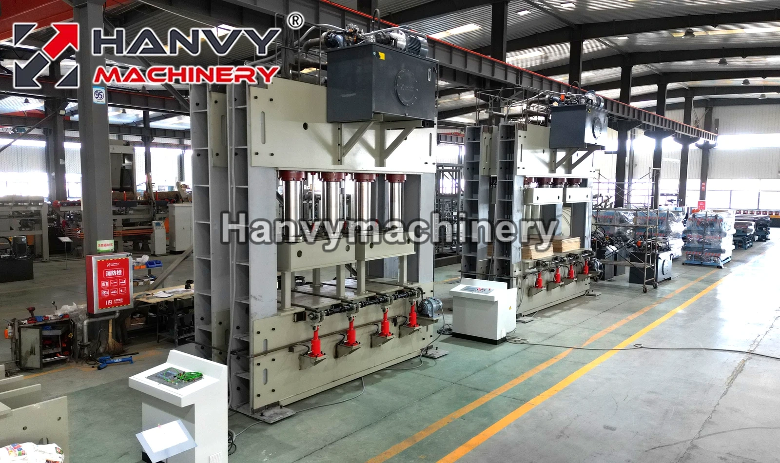 HYY8148-B5 500-Ton Hydraulic Plywood Cold Pre-Press Machine 4x8 ft