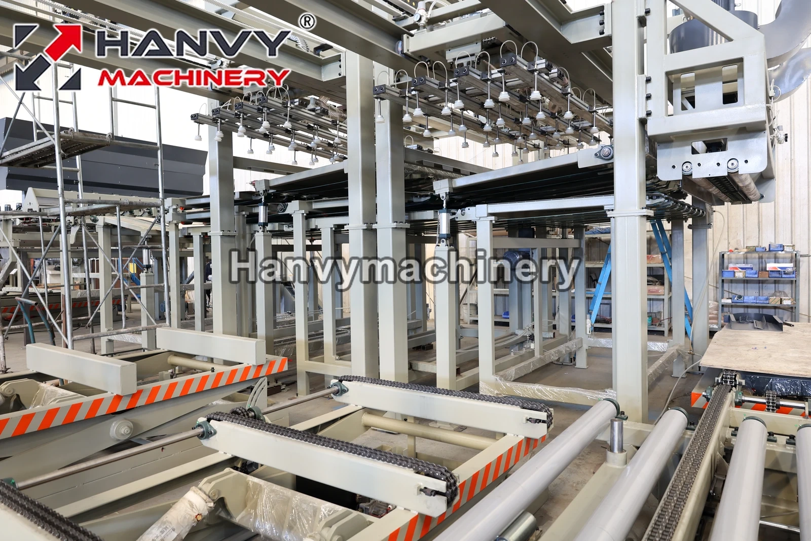 Automatic Plywood Curtain Glue Coating Line & Glue Applicator
